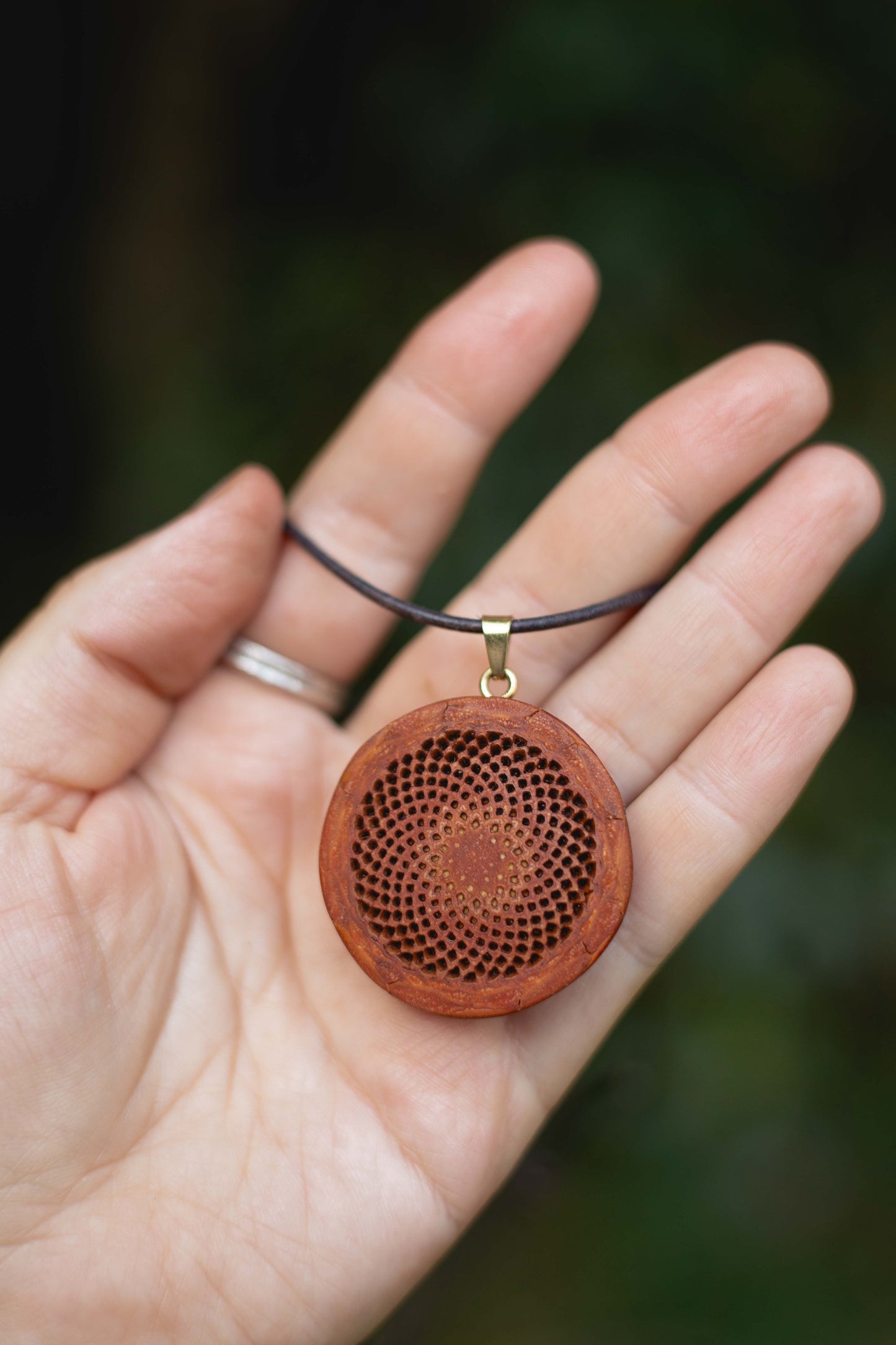 Protea seed necklace
