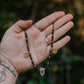 Garnet and Australian clear quartz necklace
