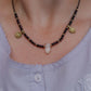 Garnet and Australian clear quartz necklace