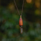 Hand dug Australian smoky quartz and eucalyptus timber pendant