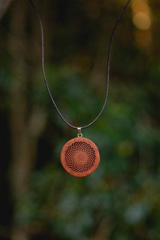 Protea seed necklace