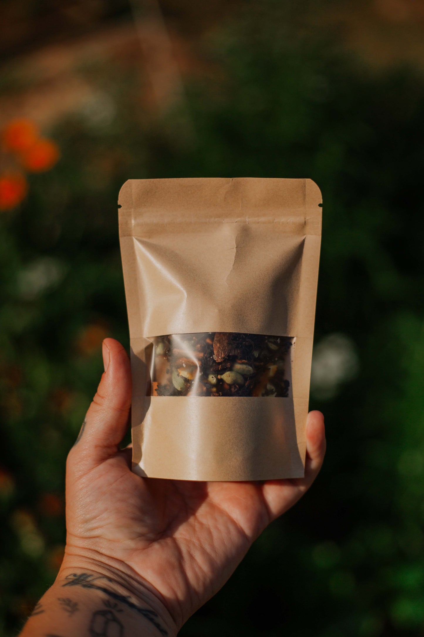 Organically homegrown Orange and Cinnamon chai blend